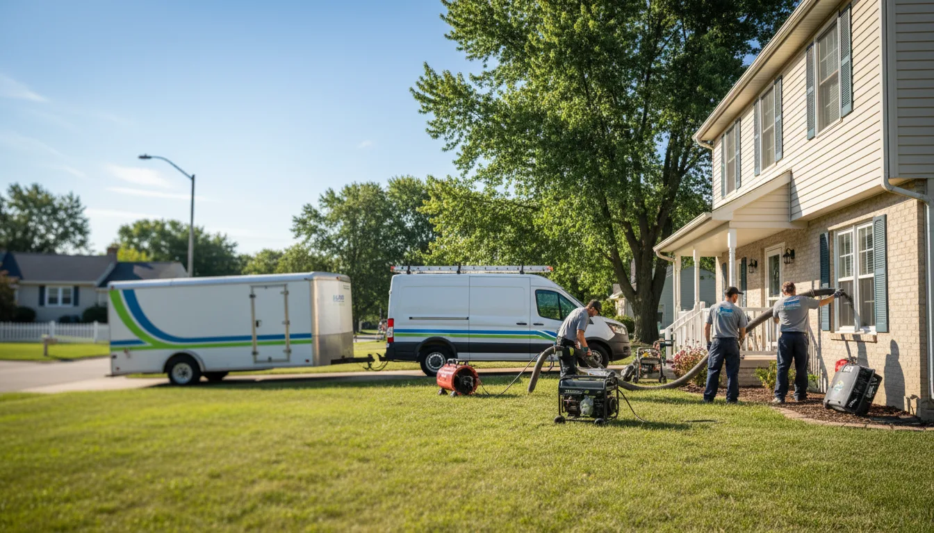 Flooded Basement Restoration And Cleanup With Repair in Monticello, IL near me